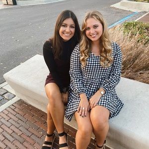 Black & White Check Dress